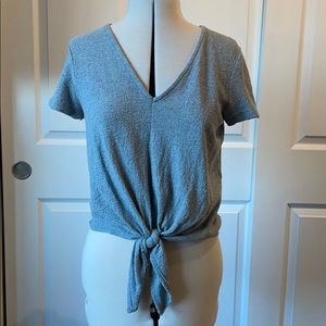 Texture and Thread by Madewell front tie tee